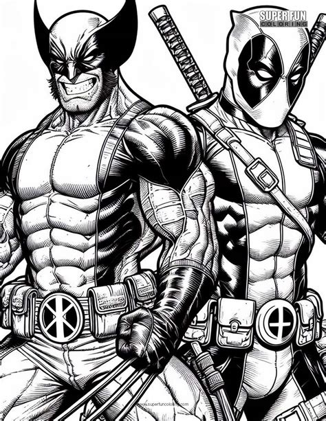 Wolverine Vs Deadpool Coloring Pages [2025]