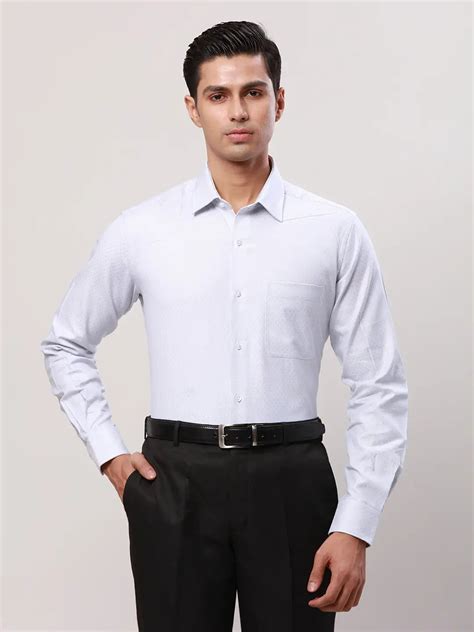 Raymond Men Grey Print Contemporary Fit Cotton Shirt – MyRaymond