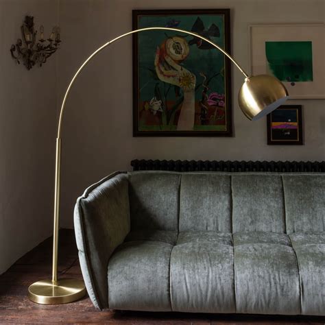 Graham and Green Brass Arched Floor Lamp by Graham & Green | ufurnish.com