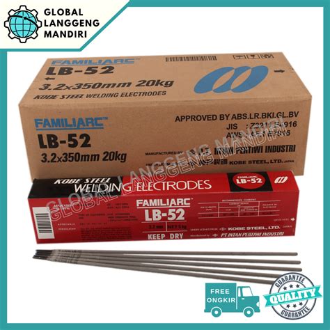 KAWAT LAS LB52 3.2MM KOBELCO (5KG) KAWAT LAS STICK LISTRIK LB 52 3.2 MM ...