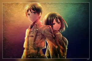 Anime Attack On Titan Eren Jaeger Mikasa Ackerman Shingeki No Kyojin Hd ...