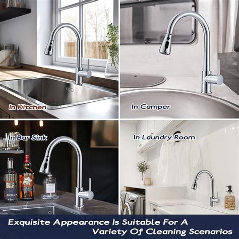 Peppermint Kitchen Taps Mixer with Pull Out Spray, Pull Down India | Ubuy