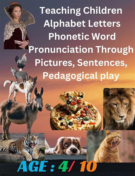 Teaching Children Alphabet Letters Phonetic Word Pronunciation Through Pictures, Sentences ...