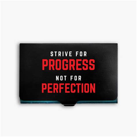 Inspirational Metal Card Holder: Progress – Motivational Gifts