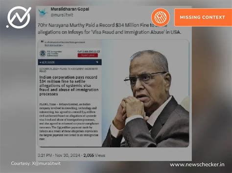 Fact Check: US Slaps $34Mn Fine On Infosys For Visa Fraud? 2013 Case ...