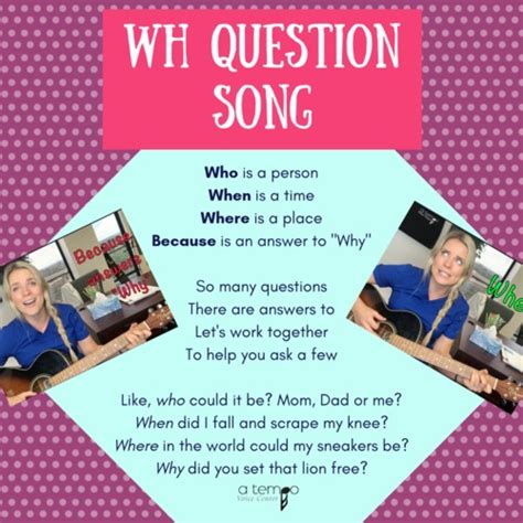 Image result for Question Words Song