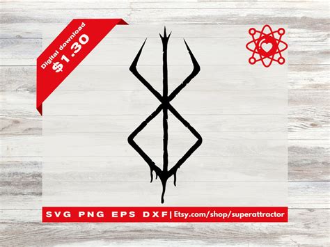 Brand of Sacrifice Symbol Berserk Guts SVG - Etsy