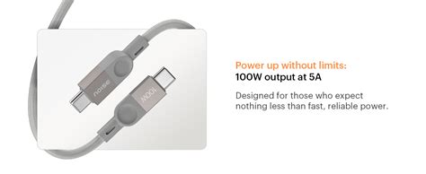 Noise Power Series 100W Braided Type-C to Type-C Cable, 1 Meter, Fast ...