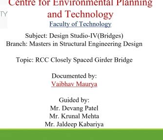 Bridge Design Studio | CEPT - Portfolio