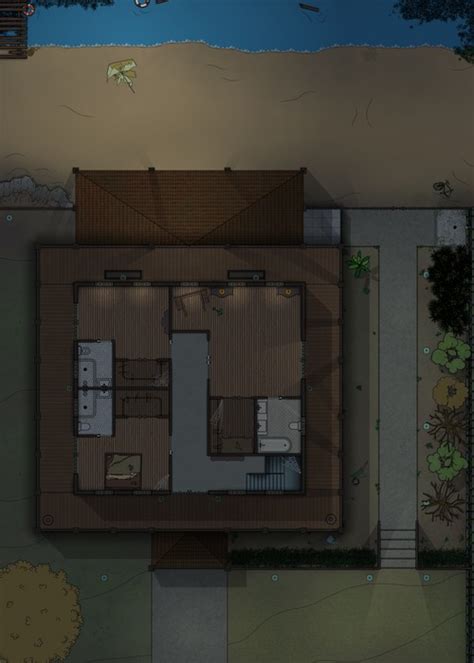 Sea Side Cottage Map | Cthulhu Architect