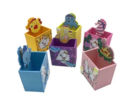GOLD LEAF Wooden Ocean Animals Theme Design Pen Stand with Photo Frame ...