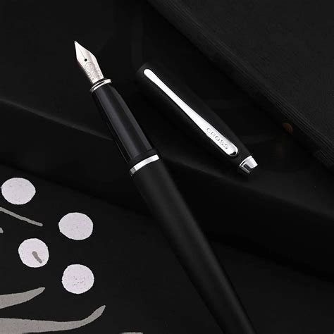 Cross Calais Matt Black Fountain Pen | Shop Online | Cross – Makoba