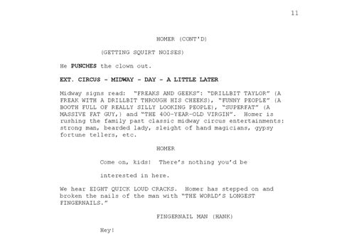 Image result for The Simpsons Episode Script