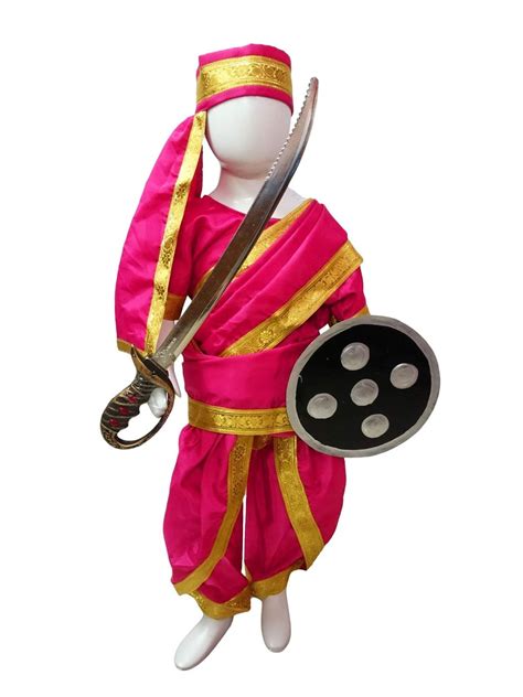 Buy BookMyCostume Rani Laxmi Bai Jhansi ki Rani Kids Fancy Dress ...