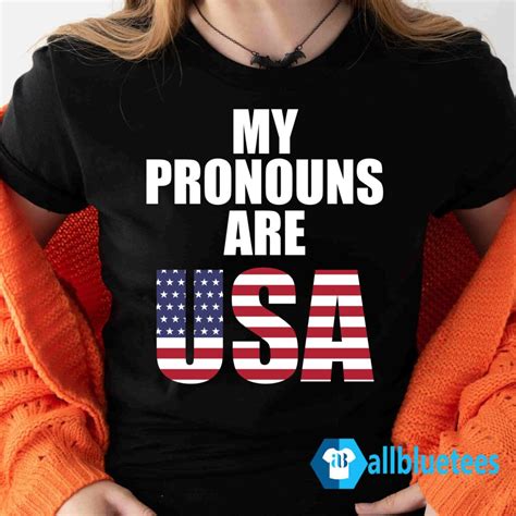 My Pronouns Are USA Shirt | Allbluetees.com