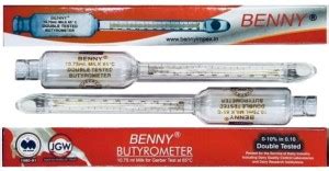 BALRAMA 2pc Glass Butyrometer Milk Purity Tester Fat Testing for Milk ...