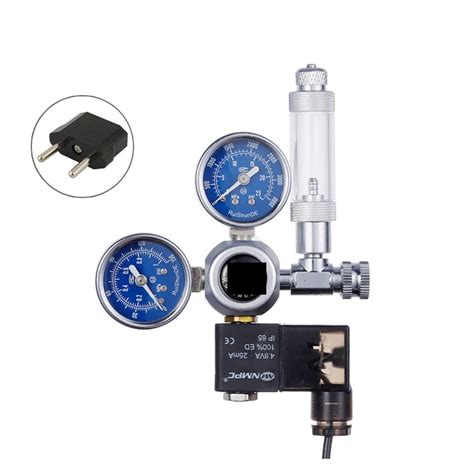 Buy Solenoid Valve Kit Bubble Counter Fish Tank DIY CO2 Control System ...