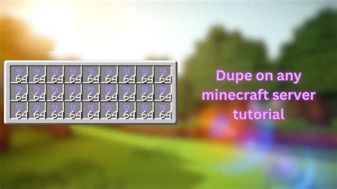 How to Dupe in Minecraft JavaServer 的图像结果