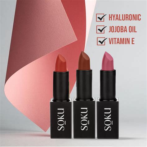 Get Nude With SOKU Matte Lipstick (Pack of 3)