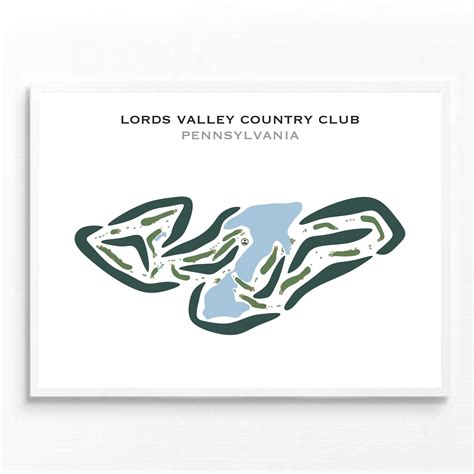 Buy the best printed golf course Lords Valley Country Club, Pennsylvania