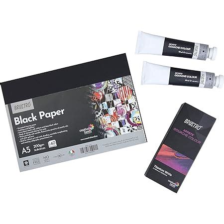 Brustro Artist Gouache Titanium White 40ml Twin Pack : Amazon.in: Home ...