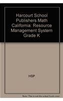 Buy Math Grade K, Resource Management System: Harcourt School ...