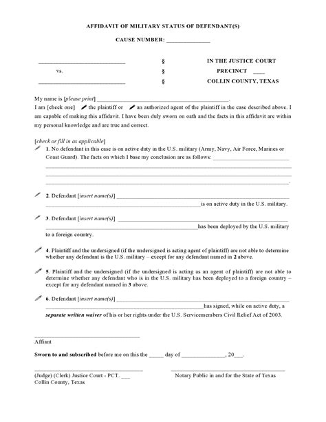 30 Army Sworn Statements (DA Form 2823) - TemplateArchive