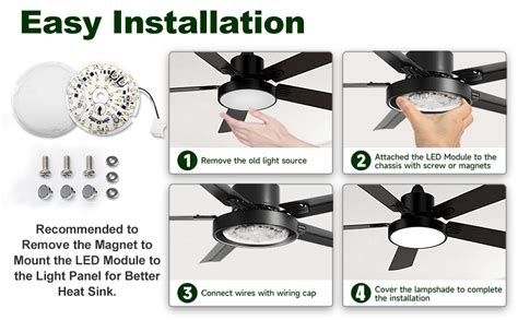 LED Ceiling Fan Light Kit Replacement 的图像结果