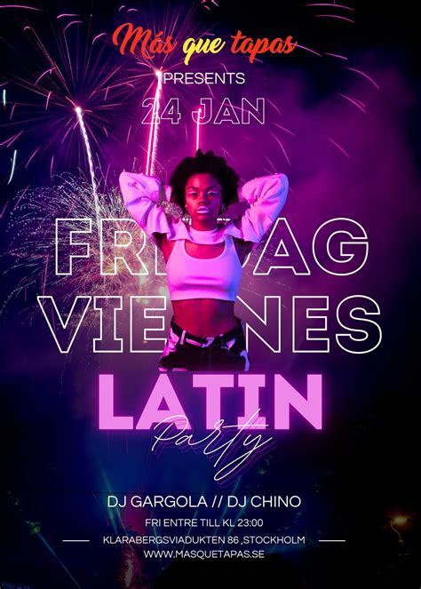 viernes Latino, klarabergsviadukten 86, Stockholm, 24 January to 25 ...