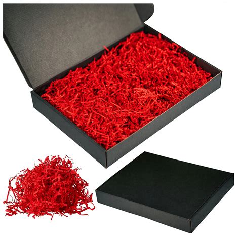 Pudełko Prezentowe Ozdobne RoyalGift Czarne Wypełniacz 350 x 250 x 5 ...