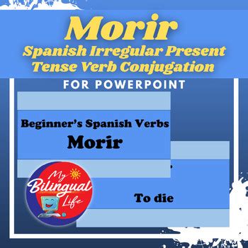 Morir - Spanish Irregular Present Tense Verb Conjugation for PowerPoint