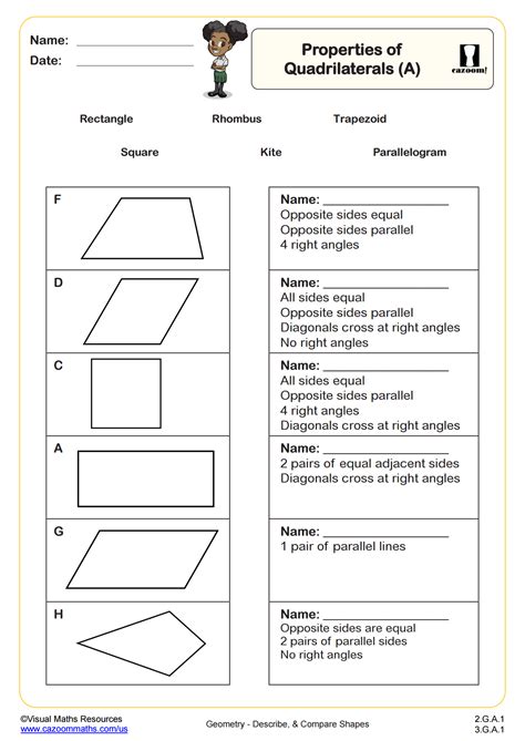 Properties of Quadrilateral Class 6 的图像结果