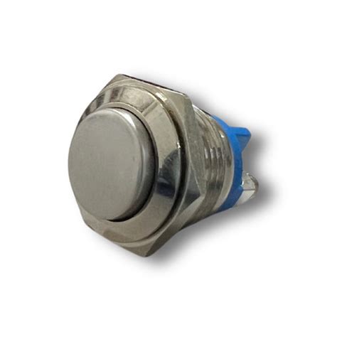 16mm Size 250v AC/12v DC SS(steel) Momentary Type High-Head Push Button ...