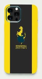 CLAXA Ferrari Apple iPhone 12 Pro Max Back Skin Guard, Ferrari Mobile ...