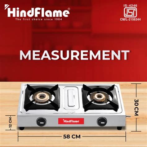 Hindflame 2 Burner Metro Stainless Steel Manual Gas Stove Price in ...