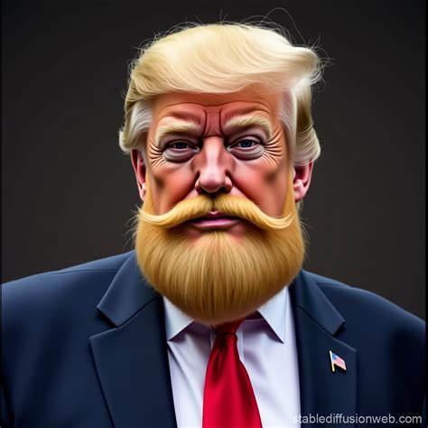Trump's Russian-Style Beard | Stable Diffusion Online
