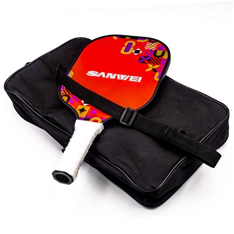 Sanwei Pickleball Paddle Set, 2 Paddles, 4 Balls & Case