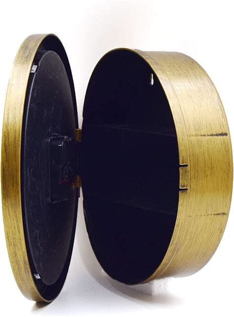 Buy Benkaim Upgraded Silent 10 Inch Plastic Wall Clock Diversion Safe ...