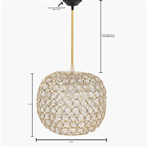 Buy HOMESAKE Crystal Ceiling Lamp from Homesake at just INR 3600.0