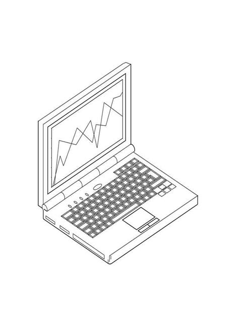 Laptop Coloring Page 的图像结果
