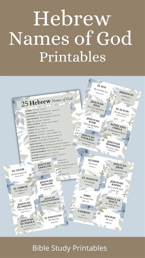Discover the Hebrew Names of God