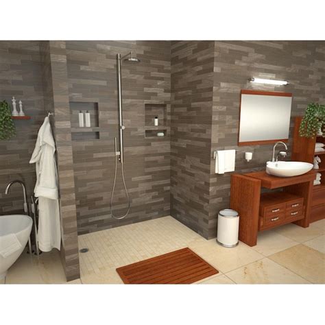 Tile Redi 37-in W x 63-in L x 5.75-in H Made For Tile Rectangle Shower ...