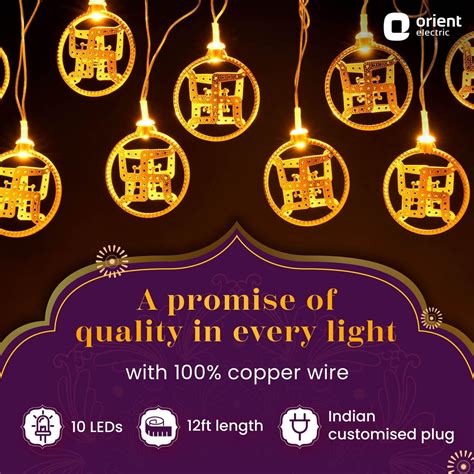 Buy Joylite Kuber Yantra Swastik Curtain Light Online in India | Orient ...