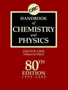 CRC Handbook of Chemistry and Physics 80th Edition: Buy CRC Handbook of ...