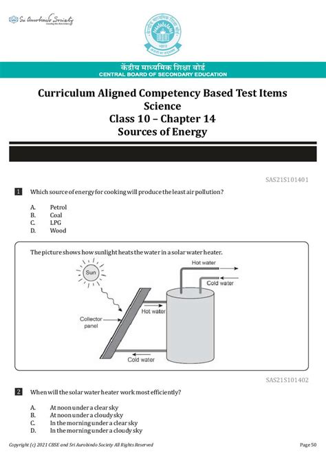 Image result for Class 10 Science Competency Based Questions