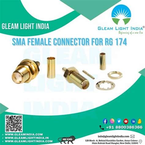 RF Connectors - SMA Male Connectors For RG174 Cables Manufacturer from ...