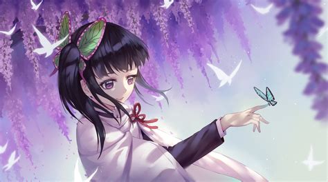 Kanao Tsuyuri HD Wallpaper – Elegance from Demon Slayer: Kimetsu no Yaiba by 秋净冰
