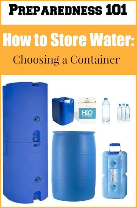 Image result for How to Store Water Containers