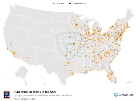 List of all ALDI store locations in the USA - ScrapeHero Data Store