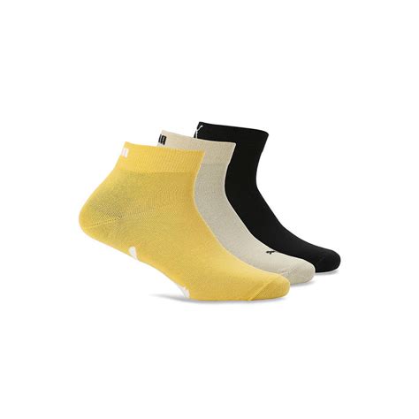 Buy Puma Lifestyle Quarter Unisex Multi-Color Socks (Pack of 3) Online